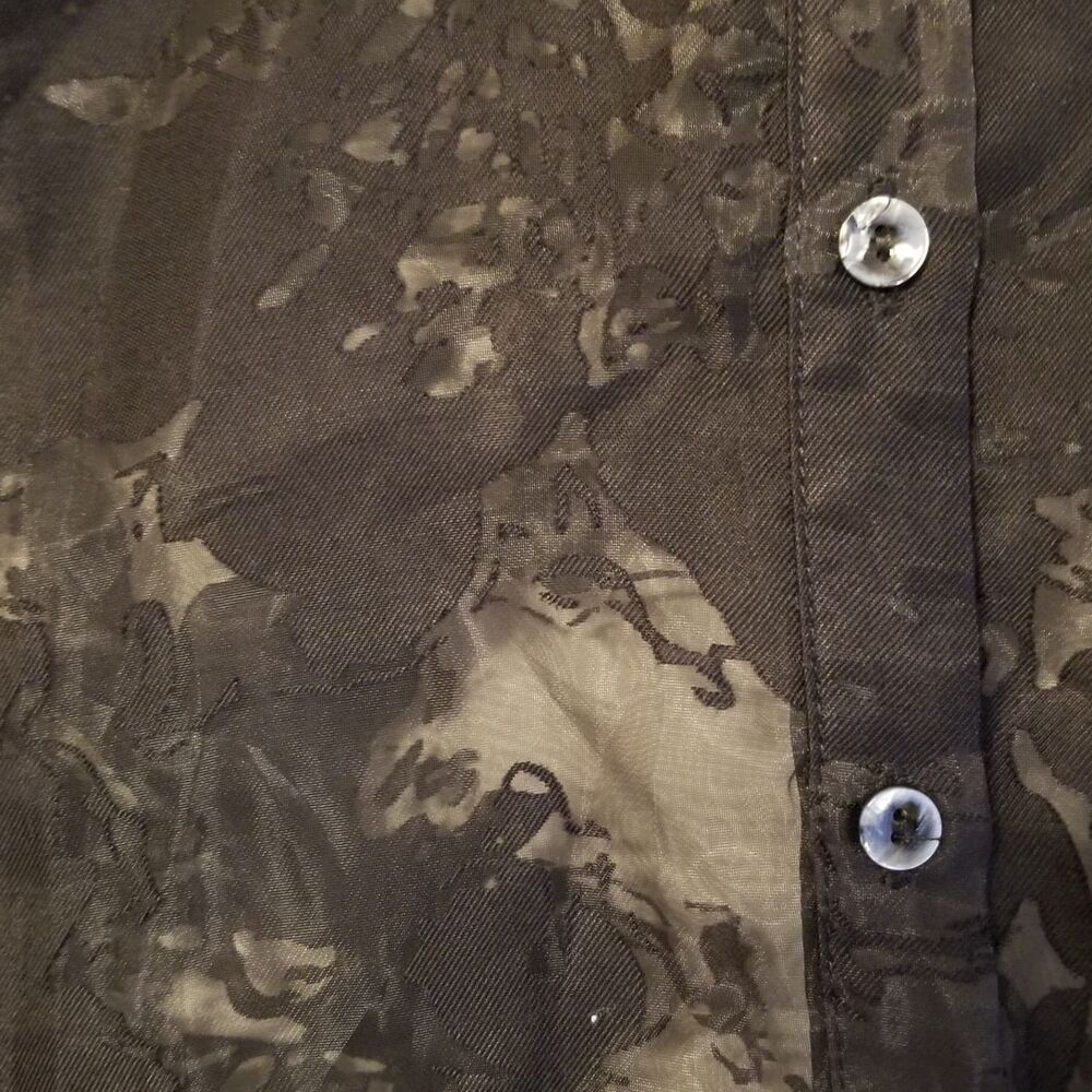 Disturbia Spectre Sheer Loose Fit Blouse Top - Picture 9 of 14